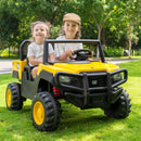 24V Remote Control Dump Truck with Dump Bed, Shovel, Music, and Soft Start