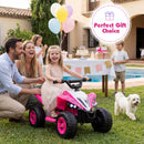 12V Electric Quad Bike for Kids with Music, Lights, USB Port, and Wireless Features