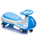 12V Electric Wiggle Car for Kids with Bluetooth Music - Blue