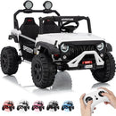 Kids' 2-Seater 24V Ride-On Truck, Speedy 4.97MPH, White