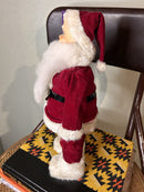 VTG 1950's Rubber Face Santa Works Automaton Bell 13" Tin Toy Made in Japan NOS