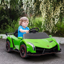 Licensed Lamborghini Veneno Kids Ride-On Car with Bluetooth Green