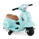 Children's Electric Motorcycle with Training Wheels, Headlight, Horn, and 6V Battery