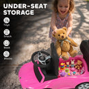 Licensed Mercedes-Benz 4-in-1 Toddler Push Car with Handle in Pink