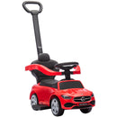 Licensed Convertible Push Car Stroller for Toddlers 18-36 Months, Red