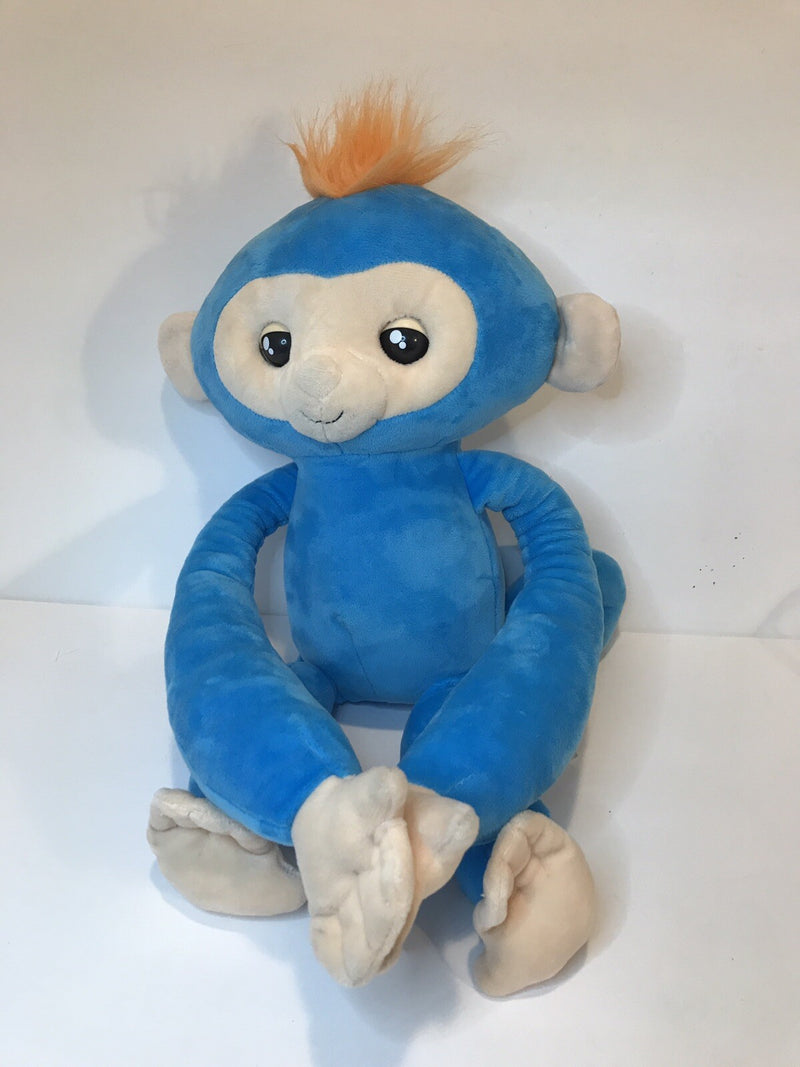 Interactive Blue Monkey Fingerlings Toy with Touch, Sound, and Motion Features