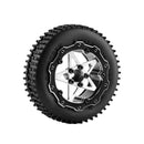 1.8" Beadlock Wheel for 1/18 and 1/24 Scale RC Crawlers, Compatible with 1.0-1.3" Tires, SR Silver