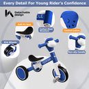 FZHZZ 4-in-1 Balance Bike for Toddlers Aged 1-3 Years, Perfect for Boys and Girls