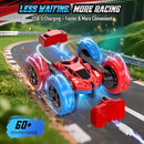 360° STEM Remote Control Car for Kids with USB-C & Modular Battery in Blue and Red