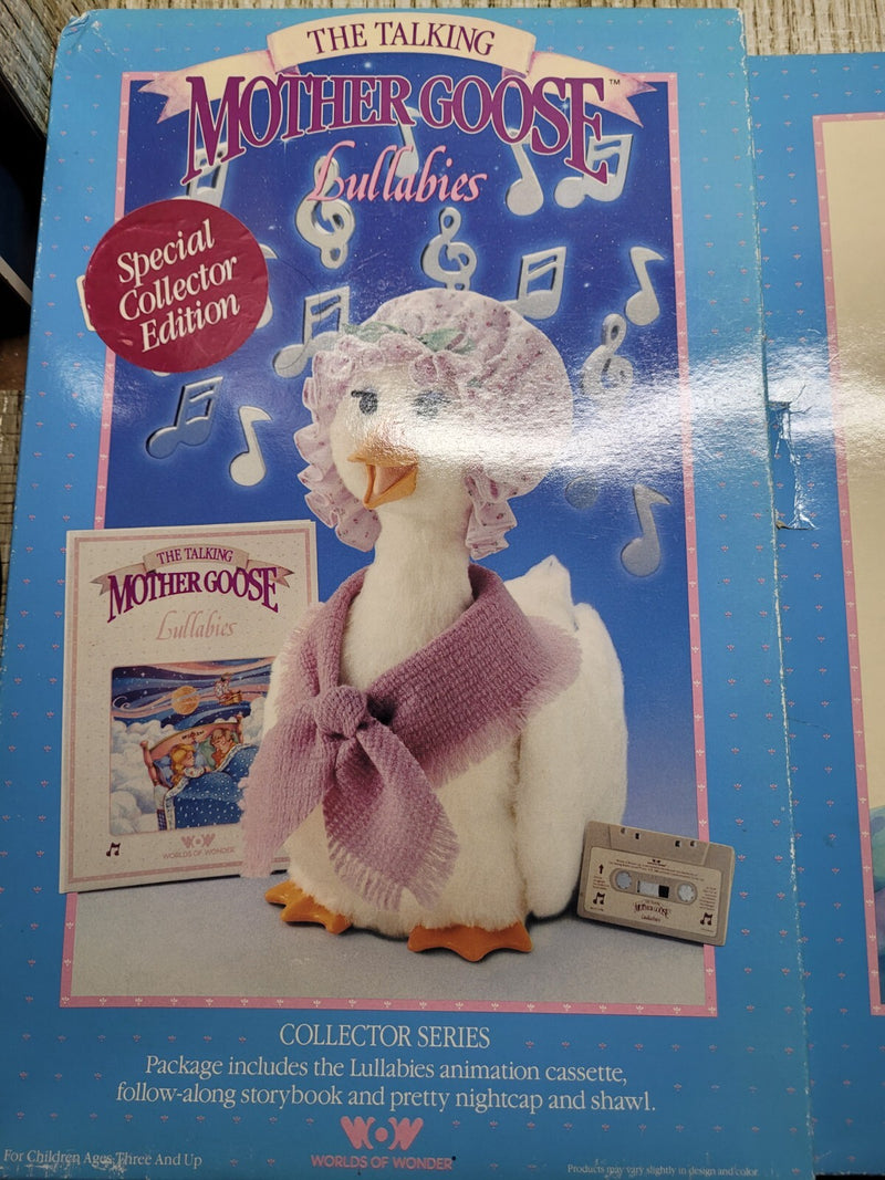 Worlds of Wonder Bonnet and Bow Set with Mother Goose 3-Book and Cassette Collection