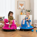 Blue 12V Ride-On Bumper Car for Kids with Dual Joysticks and Remote Control