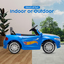 Hot Wheels 6V Battery-Powered Ride-On Car for Kids with Functional Headlights
