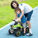 Green Musical Push Car with Lights for Toddlers Aged 1.5 to 3