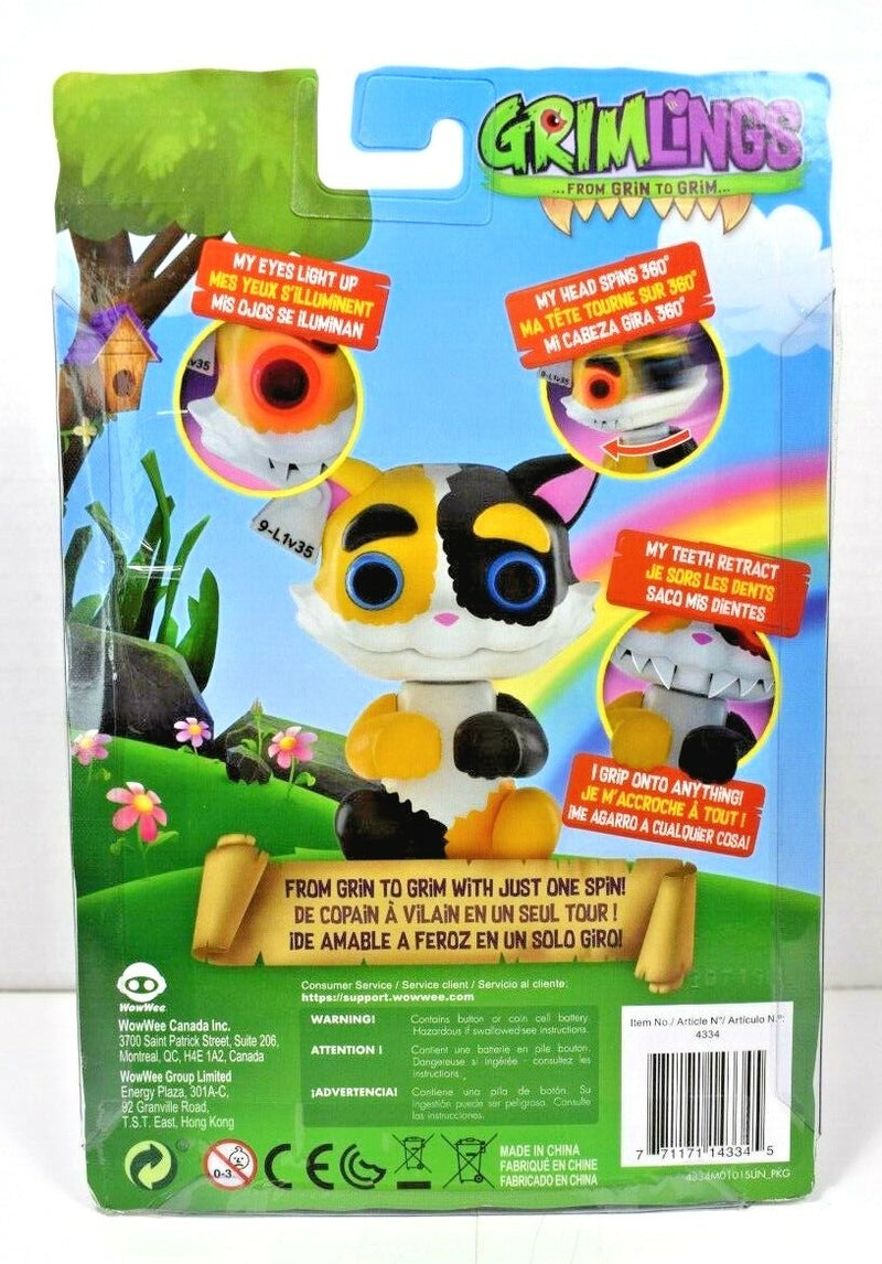 Interactive Fingerlings Grimlings Scaredy Cat Toy with Expressive Animations