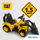 Kid Trax 6V CAT Frontloader Ride-On for Toddlers, 18-36 Months, Weight Capacity 44 lbs, Includes Hard Hat
