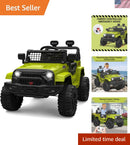 12V Electric Ride-On Truck for Kids with Remote Control and Spring Suspension