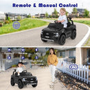 12V Black Ford Ranger Ride-On Car for Kids