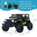 Children's Electric Truck with Remote Control & 12V Battery - Dark Black