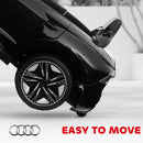12V Black Audi RS e-tron GT Kids Electric Ride-On Car with Remote Control and Suspension