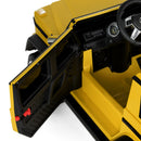 JOYLDIAS Yellow 12V Electric Truck Toy for Kids with LED Lights, Music, and Remote Control