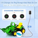 12V Power Charger for Peg-Perego, John Deere, and Polaris RZR Ride-On Vehicles