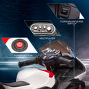 Red 3-Wheel Electric Motorcycle for Kids with Music and Headlights