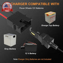 12V Power Wheels Battery Charger with Gray and Orange Top