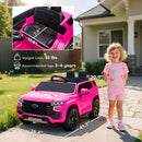 12V Pink Electric Ride-On Car for Kids