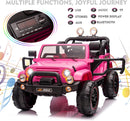 12V Electric Car for Kids with Parental Control and 2-Seater Truck Cover