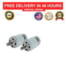 24V RS550 Electric Motor Gearbox Set for Kids Ride-On Car, 2 Pack