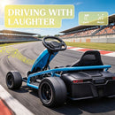 Electric Blue Go Kart for Kids Ages 8-12