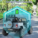 Grey 2-Passenger Electric Ride-On Truck with 12V Power for Kids