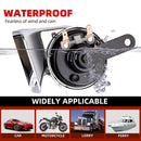 Set of 2 High-Volume 12V Dual Tone Waterproof Electric Snail Horns