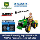 12V Replacement Battery for Peg Perego John Deere and Polaris Ride-On Toys