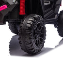 24V 400W Kids Electric UTV with Remote Control, 4-Wheel Suspension, Bluetooth, and MP3 LED Features