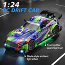 Green Electric Drift RC Racing Car for Hobbyists