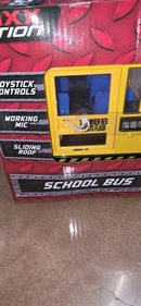 Maxx Action Interactive School Bus with Joystick, Microphone & Sliding Door