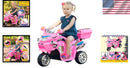 Pink 3-Wheel Electric Kids' Motorcycle with Sounds and Headlights