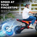Children's 24V Electric Dirt Bike, 250W Motor, 9.9 MPH, 12-Inch Tires, Red