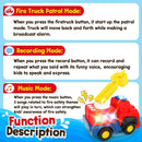 Musical Interactive Fire Truck Toy for Toddlers Aged 1-3