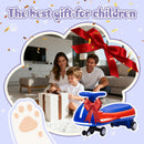 12V Electric Wiggle Car for Kids with LED Lights and Bluetooth Music, Max Speed 5MPH