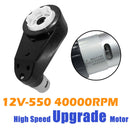 Set of 2 Kids Ride-On Car Gearbox with 12V RS550 40000RPM High-Speed Motor