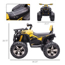 12V Children's Electric ATV Quad with Realistic Headlights and Wide Tires