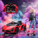Kid's 12V Red Electric Ride-On Car with Remote, Sound, and Lights