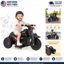 Electric 6V Kids Motorcycle Ride-On with Bubble Machine and Headlight