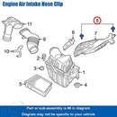 20 Pack of LR024316 Battery Cover and Cowl Side Panel Retainer Clips for Land Rover