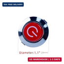 Red Round Start Switch Button for Ride-On Cars