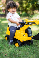 Caterpillar Kids' Ride-On Excavator: Enjoyable and Secure Toy with Storage and Sounds