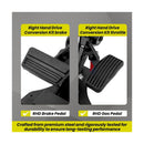 Right-Hand Drive Gas and Brake Pedal Conversion Set