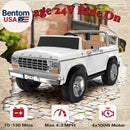 Ford F-150 24V 2-Seater Ride-On Vehicle for Children, White